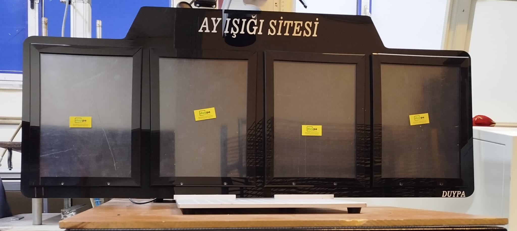 A4 4'lü Duyuru Reklam İlan Panosu