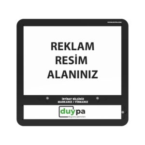 A3 Reklam İlan Duyuru Panosu Sponsor Alanlı