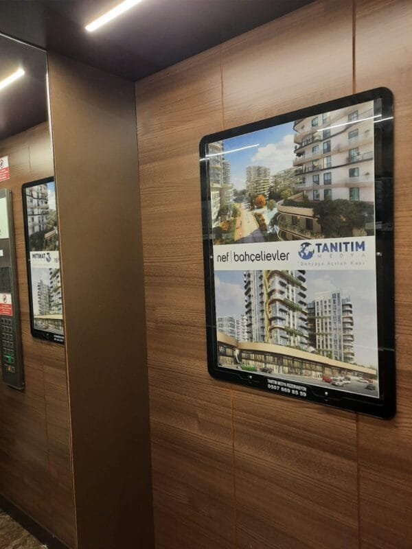 50/70 Ön Taraf Çerçeveli Duyuru ve Reklam Panosu