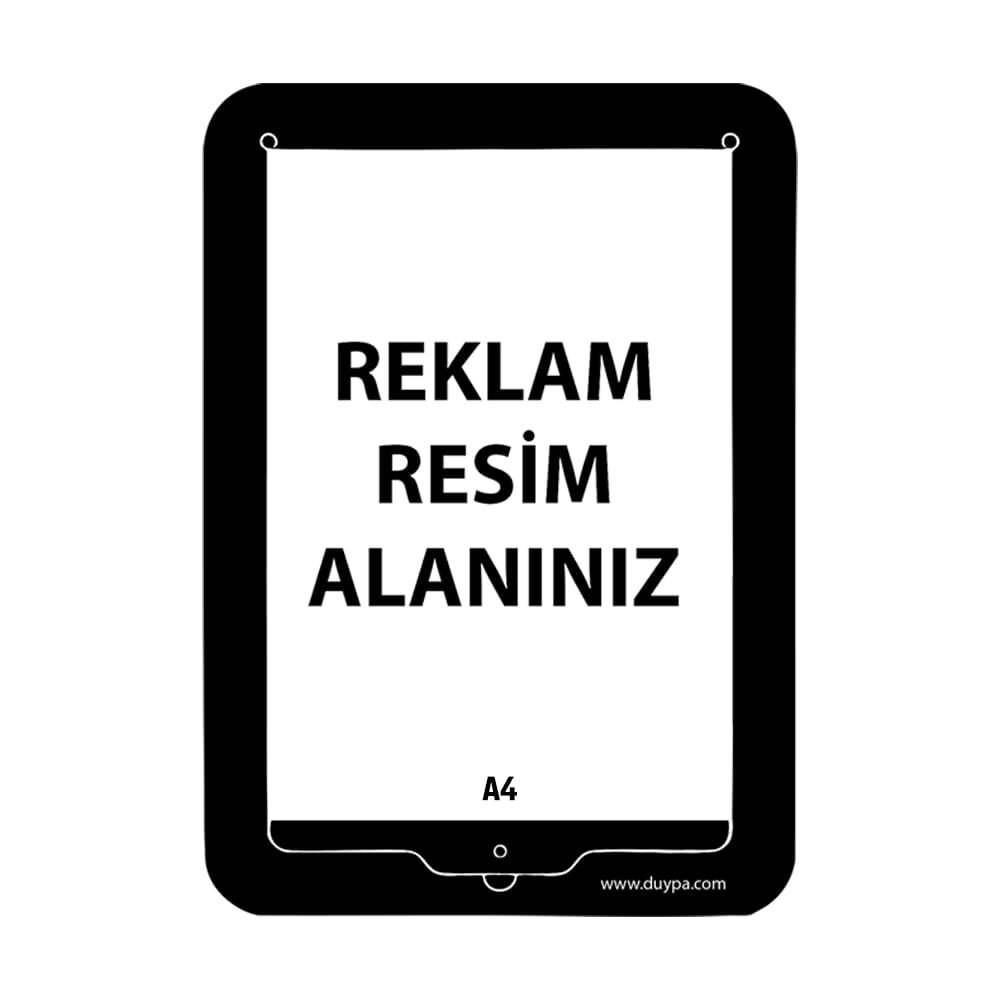 A4 Dikey Ön Taraf Çerçeveli Panolu Reklam ve Duyuru Panosu - Duypa Pano ...